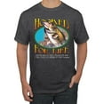 thumbnail image 1 of Wild Bobby, Hooked For Life Matthew 4:19 Quotes, Inspirational/Christian, Men's Graphic Tees, Heather Black, Small, 1 of 3