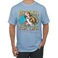 thumbnail image 1 of Wild Bobby, Hooked For Life Matthew 4:19 Quotes, Inspirational/Christian, Men's Graphic Tees, Light Blue, 2XL, 1 of 3