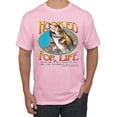 thumbnail image 1 of Wild Bobby, Hooked For Life Matthew 4:19 Quotes, Inspirational/Christian, Men's Graphic Tees, Light Pink, Small, 1 of 3