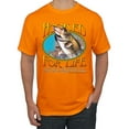 thumbnail image 1 of Wild Bobby, Hooked For Life Matthew 4:19 Quotes, Inspirational/Christian, Men's Graphic Tees, Orange, Medium, 1 of 3