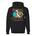 thumbnail image 1 of Wild Bobby, Hooked For Life Matthew 4:19 Quotes, Inspirational/Christian, Unisex Graphic Hoodie Sweatshirt, Black, Small, 1 of 3