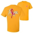 thumbnail image 1 of Wild Bobby, Hope Breast Cancer Ribbon, Breast Cancer Awareness, Front and Back Men's Graphic Tees, Gold, 5X-Large, 1 of 4