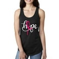thumbnail image 1 of Wild Bobby, Hope Breast Cancer Ribbon Breast Cancer Awareness Women Racerback Tank Top, Black, Small, 1 of 7