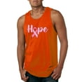 thumbnail image 1 of Wild Bobby, Hope Pink Ribbon Support Brave Fight, Breast Cancer Awareness, Men Graphic Tank Top, Orange, Small, 1 of 5