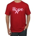 thumbnail image 1 of Wild Bobby, Hope Pink Ribbon Support Brave Fight, Breast Cancer Awareness, Men Graphic Tee, Red, X-Large, 1 of 5