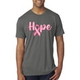 thumbnail image 1 of Wild Bobby, Hope Pink Ribbon Support Brave Fight, Breast Cancer Awareness, Men Premium Tri Blend Tee, Dark Heather, X-Large, 1 of 5
