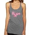 thumbnail image 1 of Wild Bobby, Hope Pink Ribbon Support Brave Fight, Breast Cancer Awareness, Women Tri-Blend Racerback Tank Top, Premium Heather, X-Large, 1 of 5