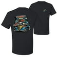 thumbnail image 1 of Wild Bobby,Hot Custom Rods Drive Thru Diner Cars and Trucks Front and Back Men's Graphic T-Shirt, Black, 4XL, 1 of 2