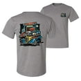 thumbnail image 1 of Wild Bobby,Hot Custom Rods Drive Thru Diner Cars and Trucks Front and Back Men's Graphic T-Shirt, Heather Grey, Medium, 1 of 2