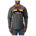 thumbnail image 1 of Wild Bobby I Believe Funny Retro Bigfoot Sasquatch Conspiracy Outdoor Hiking - Pop Culture Men Long Sleeve Shirt, 1 of 6