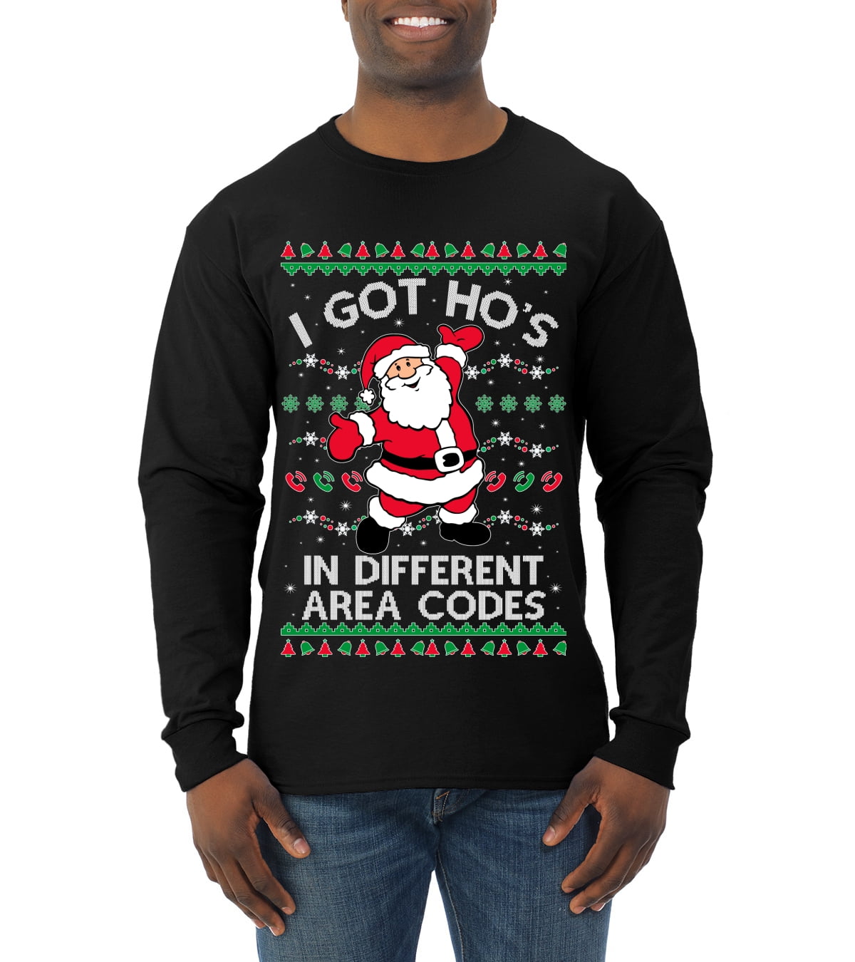 Wild Bobby I Got Ho s in Different Area Codes Funny Santa Xmas