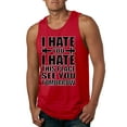 thumbnail image 1 of Wild Bobby I Hate You I Hate This Place See You Tomorrow Gym/Workout Men Graphic Tank Top, Red, 3X-Large, 1 of 5
