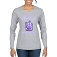 thumbnail image 1 of Wild Bobby, I Have Crystals For That Healing Stones Gemstone Chakra, Inspirational/Christian, Women Graphic Long Sleeve Tee, Heather Grey, XX-Large, 1 of 4