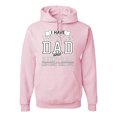 thumbnail image 1 of Wild Bobby, I Have Two Titles Dad and Step Dad Rock Them Both Step Dad Gift, Father's Day, Unisex Graphic Hoodie Sweatshirt, Light Pink, Small, 1 of 3
