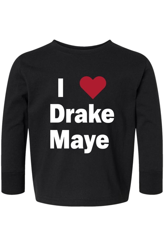 I Love Drake Maye Sweater Toddler Long Sleeve Shirt