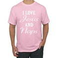 thumbnail image 1 of Wild Bobby I Love Jesus and Naps Inspirational/Christian Men Graphic Tee, Light Pink, 4X-Large, 1 of 5