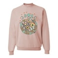 thumbnail image 1 of Wild Bobby I Only Told The Moon, Moon Phases Daisies and Butterflies Vintage Unisex Crewneck Sweatshirt, Blush Pink, Medium, 1 of 6