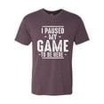 thumbnail image 1 of Wild Bobby I Paused My Game to Be Here Funny Video Gamer Joke Men Premium Tri Blend Tee, 1 of 5