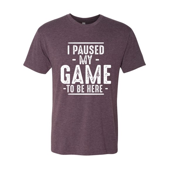 Wild Bobby I Paused My Game to Be Here Funny Video Gamer Joke Men Premium Tri Blend Tee