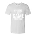 thumbnail image 1 of Wild Bobby I Paused My Game to Be Here Funny Video Gamer Joke Men Premium Tri Blend Tee, 1 of 6