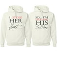 thumbnail image 1 of Wild Bobby, I Stole Her Heart I'm Stealing His Last Name His and Hers Matching Couples , White, Mens 3XL-Womens XL, 1 of 1
