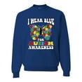thumbnail image 1 of Wild Bobby I Wear Blue for Autism Awareness Unisex Crewneck Sweatshirt, 1 of 6