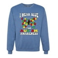 thumbnail image 1 of Wild Bobby I Wear Blue for Autism Awareness Unisex Crewneck Sweatshirt, 1 of 6