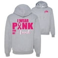 thumbnail image 1 of Wild Bobby, I Wear Pink for My Aunt Survivor, Breast Cancer Awareness, Front and Back Unisex Graphic Hoodie Sweatshirt, Heather Grey, Medium, 1 of 4