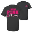 thumbnail image 1 of Wild Bobby, I Wear Pink for My Mom Survivor, Breast Cancer Awareness, Front and Back Men Graphic Tee, Charcoal, X-Large, 1 of 4