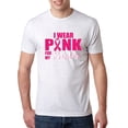 thumbnail image 1 of Wild Bobby, I Wear Pink for My Sisiter Survivor Awareness Mens Premium Tri Blend T-Shirt, Heather White, 2XL, 1 of 3