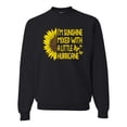 thumbnail image 1 of Wild Bobby, I'm Sunshine Mixed With A Little Hurricane , Inspirational/Christian, Unisex Crewneck Graphic Sweatshirt, Black, XX-Large, 1 of 5