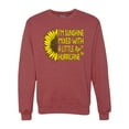 thumbnail image 1 of Wild Bobby, I'm Sunshine Mixed With A Little Hurricane , Inspirational/Christian, Unisex Crewneck Graphic Sweatshirt, Vintage Heather Red, X-Large, 1 of 5
