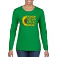 thumbnail image 1 of Wild Bobby, I'm Sunshine Mixed With A Little Hurricane , Inspirational/Christian, Women Graphic Long Sleeve Tee, Kelly, XX-Large, 1 of 5