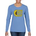 thumbnail image 1 of Wild Bobby, I'm Sunshine Mixed With A Little Hurricane , Inspirational/Christian, Women Graphic Long Sleeve Tee, Light Blue, Large, 1 of 5