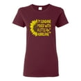 thumbnail image 1 of Wild Bobby, I'm Sunshine Mixed With A Little Hurricane , Inspirational/Christian, Women Graphic Tee, Maroon, 3X-Large, 1 of 5