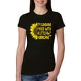 thumbnail image 1 of Wild Bobby, I'm Sunshine Mixed With A Little Hurricane , Inspirational/Christian, Women Slim Fit Junior Tee, Black, Small, 1 of 5