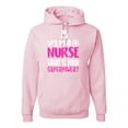 thumbnail image 1 of Wild Bobby, I'm a Nurse What's Your Superpower?, Inspirational/Christian, Unisex Graphic Hoodie Sweatshirt, Light Pink, Large, 1 of 3