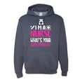 thumbnail image 1 of Wild Bobby, I'm a Nurse What's Your Superpower?, Inspirational/Christian, Unisex Graphic Hoodie Sweatshirt, Vintage Heather Navy, 3XL, 1 of 3
