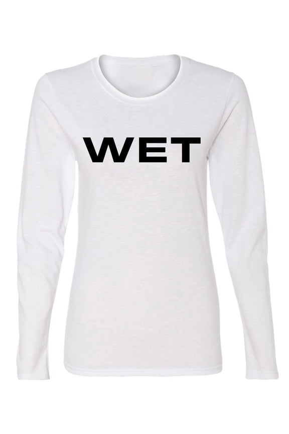 Iconic Famous Ye WET Graphic Women Graphic Long Sleeve Tee