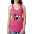thumbnail image 1 of Wild Bobby, If It's Not a Bassett Hound Its Just a Dog Gift | Womens Dog Lover Jersey Racerback Tank Top, Raspberry, X-Large, 1 of 3