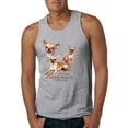 thumbnail image 1 of Wild Bobby, If It's Not a Chihuahua It's Just a Dog Gift, Men Graphic Tank Top, Heather Grey, X-Large, 1 of 4