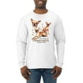 thumbnail image 1 of Wild Bobby, If It's Not a Chihuahua It's Just a Dog Gift, Men Long Sleeve Shirt, White, Small, 1 of 4