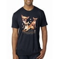 thumbnail image 1 of Wild Bobby, If It's Not a Chihuahua It's Just a Dog Gift, Men Premium Tri Blend Tee, Vintage Navy, Large, 1 of 4
