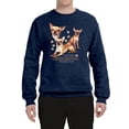 thumbnail image 1 of Wild Bobby, If It's Not a Chihuahua It's Just a Dog Gift, Unisex Crewneck Graphic Sweatshirt, Vintage Heather Navy, Small, 1 of 4