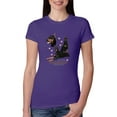 thumbnail image 1 of Wild Bobby, If It's Not a Doberman It's Just a Dog Gift | Womens Dog Lover Slim Fit Junior Tee, Purple Rush, Small, 1 of 3