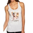 thumbnail image 1 of If It's Not a Golden Retriever It's Just a Dog Gift | Womens Dog Lover Premium Tri-Blend Racerback Tank Top, Heather White, Small, 1 of 3