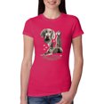 thumbnail image 1 of If It's Not a Weimaraner It's Just a Dog Gift | Womens Dog Lover Slim Fit Junior Tee, Raspberry, Medium, 1 of 3