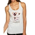 thumbnail image 1 of Wild Bobby, If It's Not a Yellow Lab It's Just a Dog Gift | Womens Dog Lover Premium Tri-Blend Racerback Tank Top, Heather White, X-Large, 1 of 3