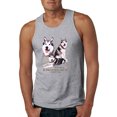 thumbnail image 1 of Wild Bobby, If It's Not an Alaskan Malamute It's Just a Dog Gift, Men Graphic Tank Top, Heather Grey, Small, 1 of 4