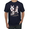thumbnail image 1 of Wild Bobby, If It's Not an Alaskan Malamute It's Just a Dog Gift, Men Graphic Tee, Navy, Small, 1 of 4